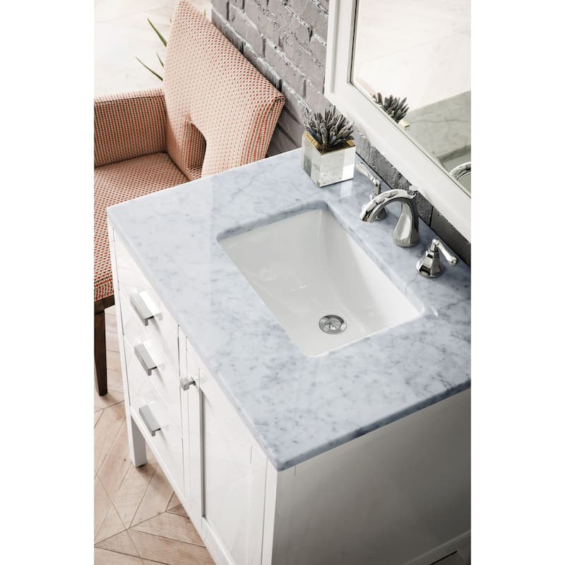 James Martin Vanities Addison 30" Single Basin Hardwood Vanity Set