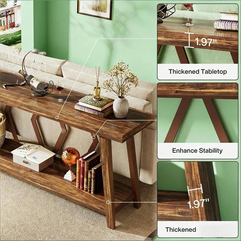 Industrial Style Sofa Table