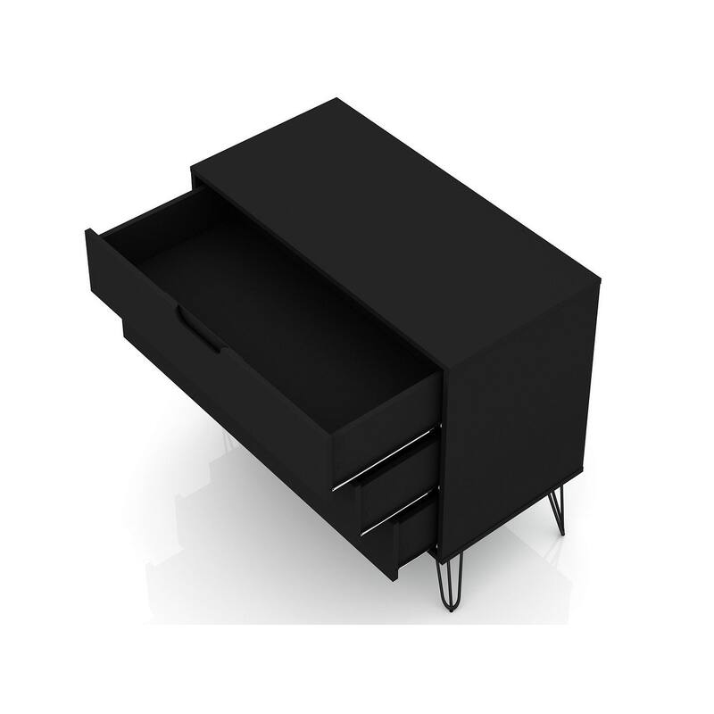 Manhattan Comfort Rockefeller 3-Drawer Dresser (Set of 2)