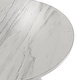 preview thumbnail 27 of 25, Verve Dining Table with a 36" Round Tabletop in White Steel Pedestal