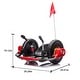 preview thumbnail 28 of 58, 12V Kids Ride On Electric Toy,2WD,16'' exaggerated wheel,Dual handle control for 360 degree flexible steering and rotation