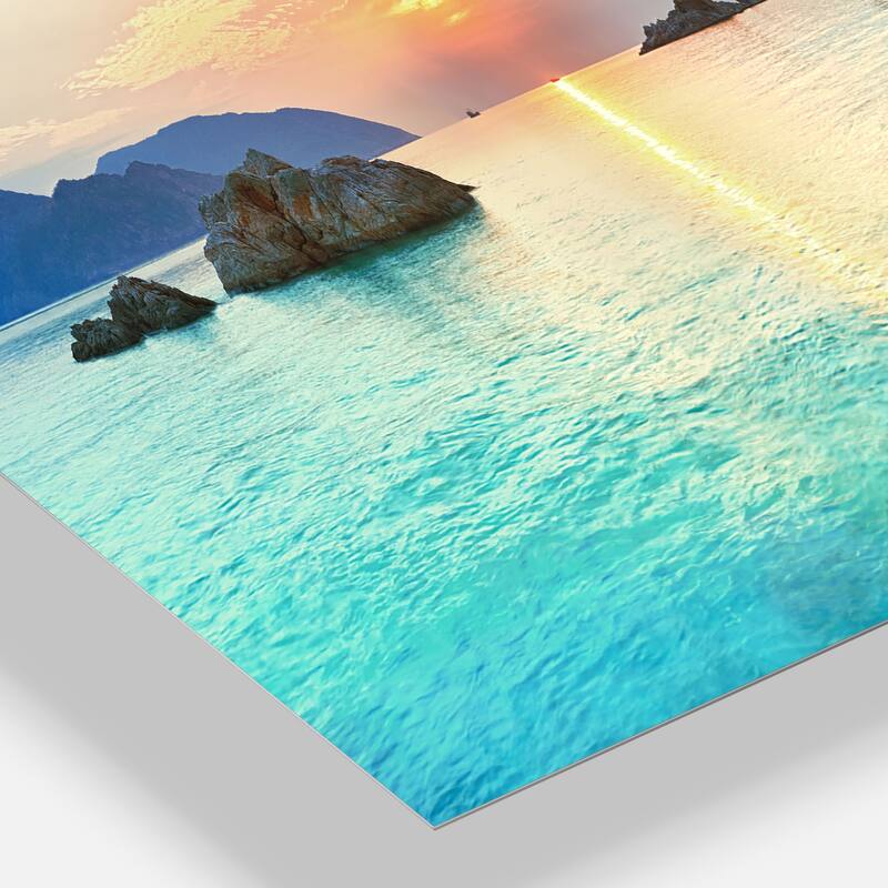 Designart 'Sunrise Panorama' Photography Metal Wall Art