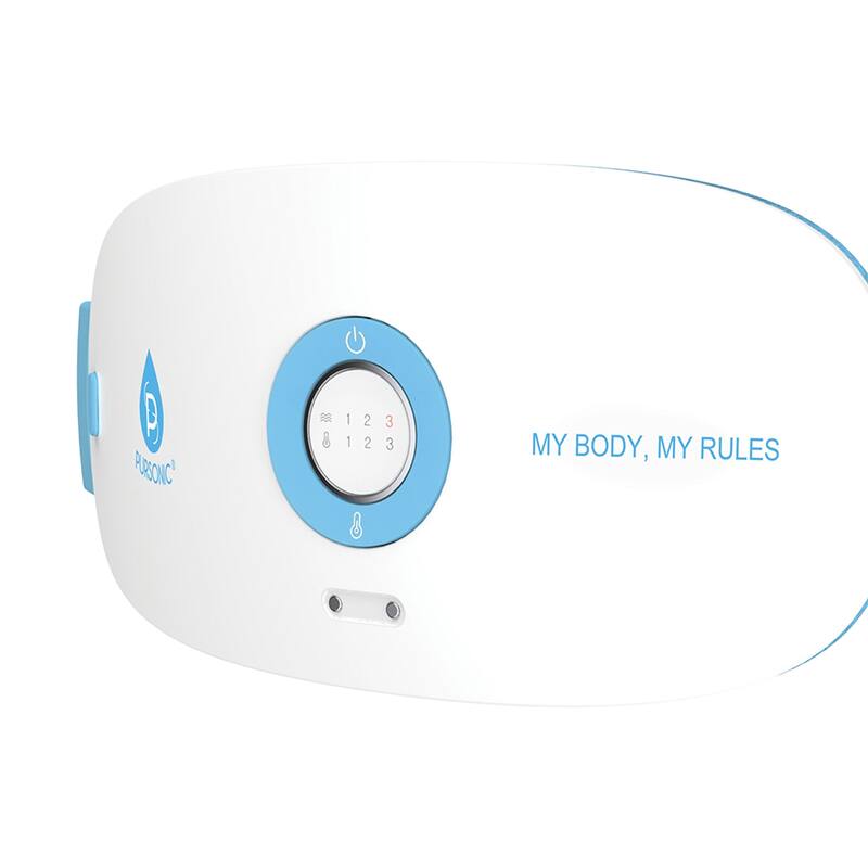 Pursonic Stomach & Back Massager, 3 Vibration Levels, 3 Heat Settings & USB Rechargeable - N/A
