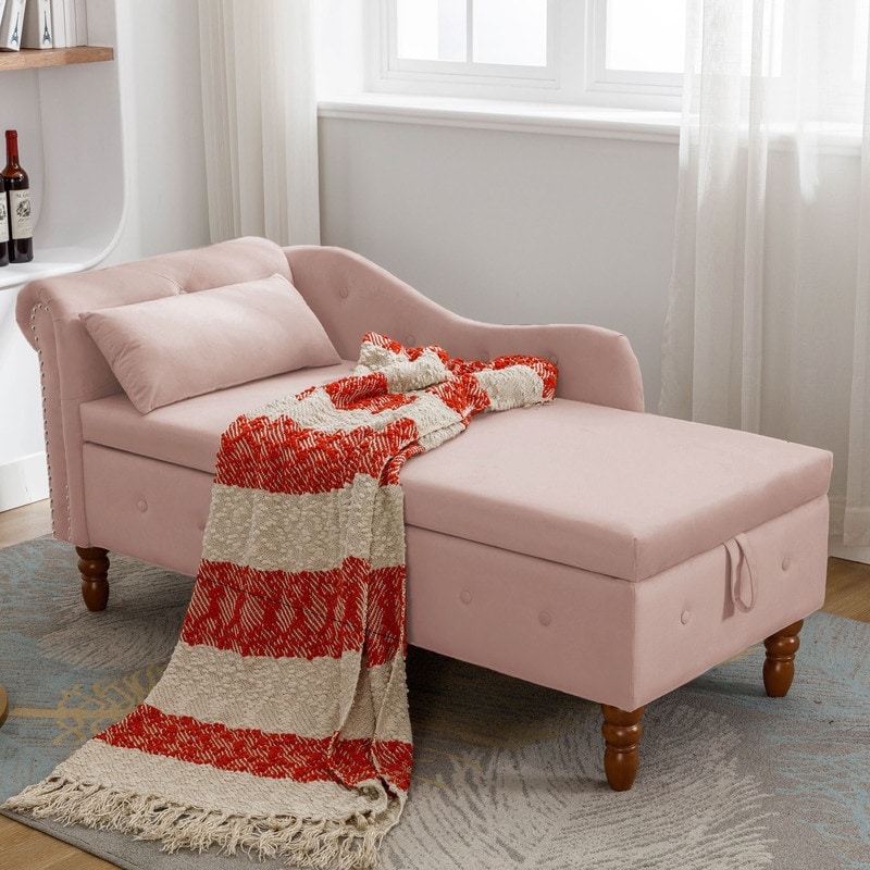 Indoor chaise online lounge with arms