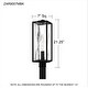 preview thumbnail 8 of 6, Zarah 1-Light Matte Black Outdoor Post Lantern