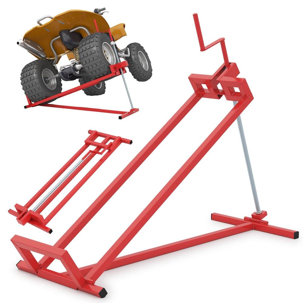 Costway Lawn Mower Lift Jack with Adjustable Height Angle Manual - See Details