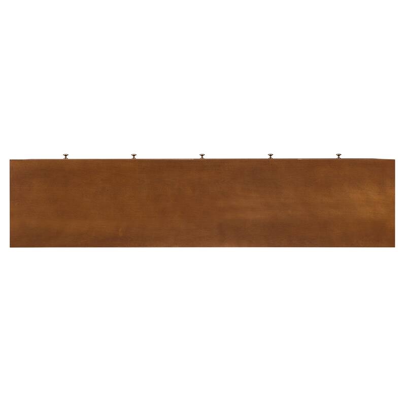 SEI Furniture Mid-century Modern TV Stand Media Console for TV's up to 68"