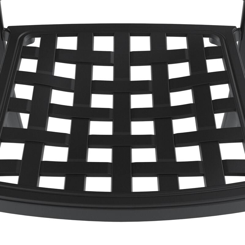 5-Piece Set Of Cast Aluminum Patio Furniture With Cushions