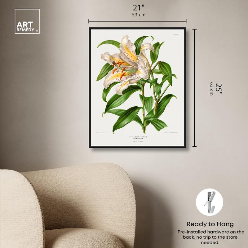 Lilium Speciosum Imperiale Canvas by Art Remedy