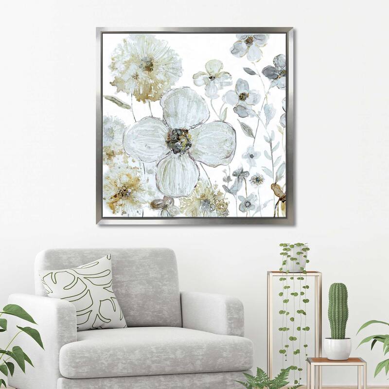 "Garden Glitter I" by Carol Robinson Print on Floating Canvas