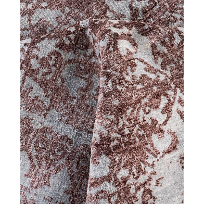 Ikat One-of-a-Kind Handmade Area Rug, Gray - 8' 1" x 10' 0"