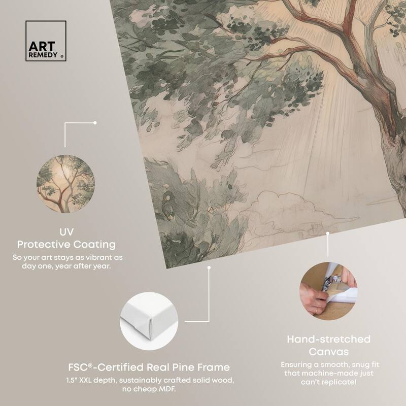 Emanating Branches II Canvas by Art Remedy, Gallery Wrapped