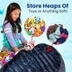 preview thumbnail 16 of 47, Cheer Collection Faux Fur Bean Bag and Stuffed Animal Storage Case