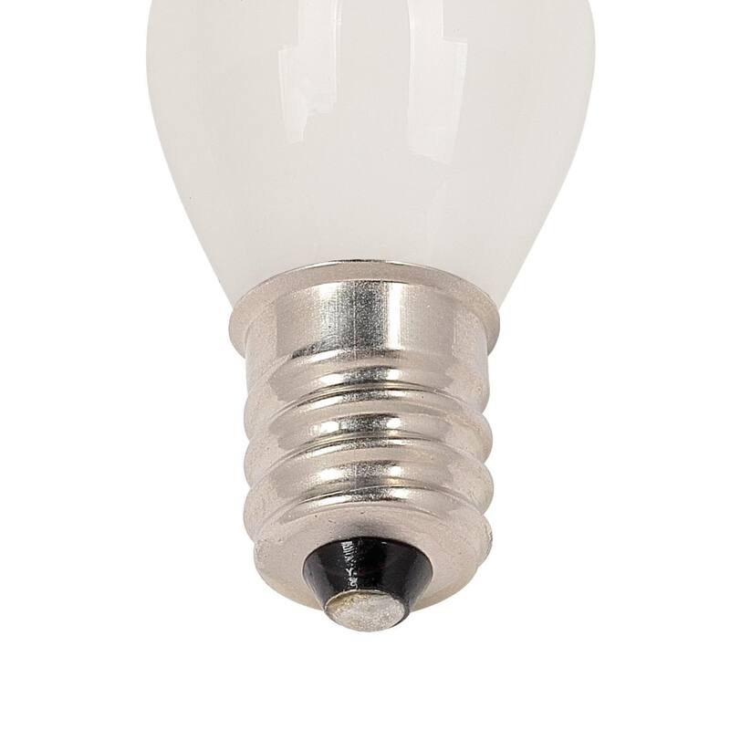 Westinghouse Lighting 0.6-Watt (7-Watt Equivalent) Clear C7 Filament LED Light Bulb, Candelabra Base, 2 Pack - 2-Pack
