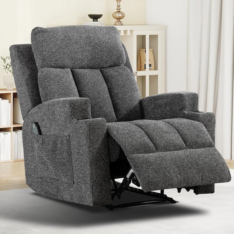Recliner Sofa for Living Room, Extra Wide Modern Overstuffed 1/2/3 Seat Reclining Manual Sofa Chair