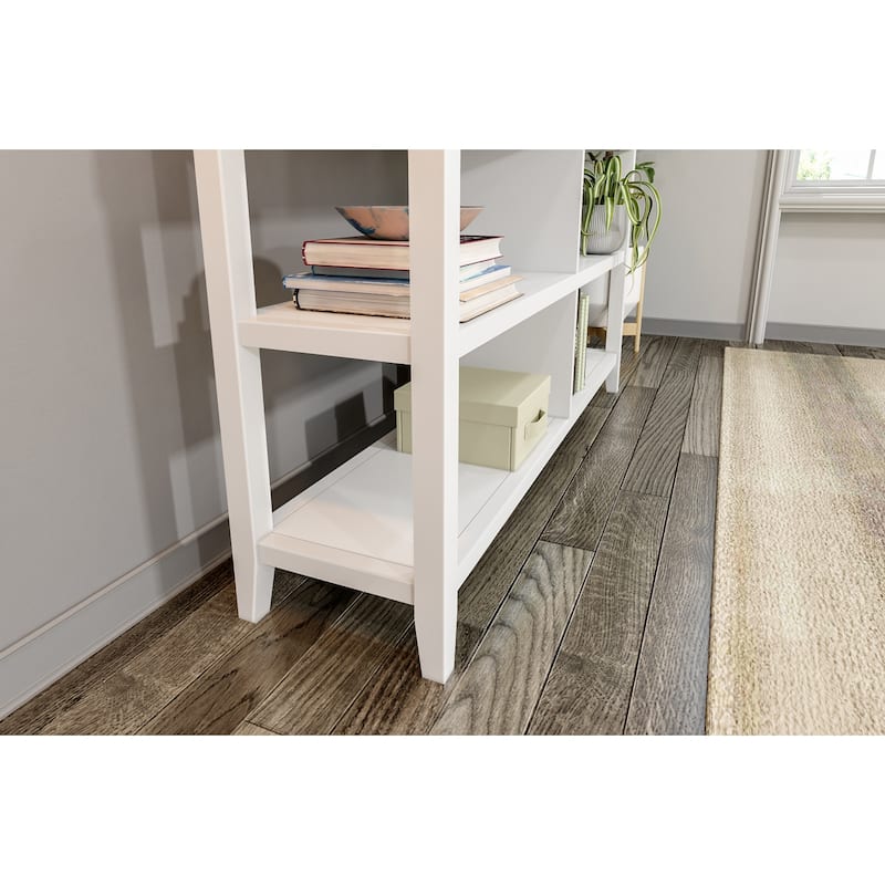 Edenton Wide Low 54"W Bookcase with 2 Shelves, White