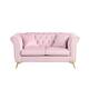 Chesterfield sofa, Tufted Sofa with Scroll Arm and Scroll Back - 64.2 ...