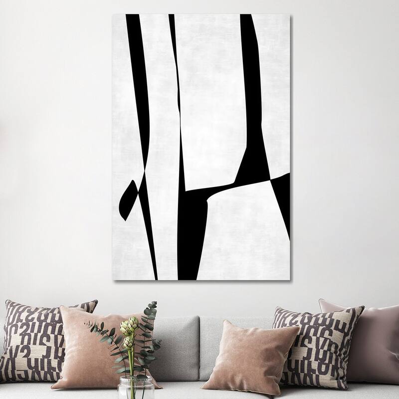 iCanvas "Minimalist B&W I" by EmcDesignLab Canvas Print