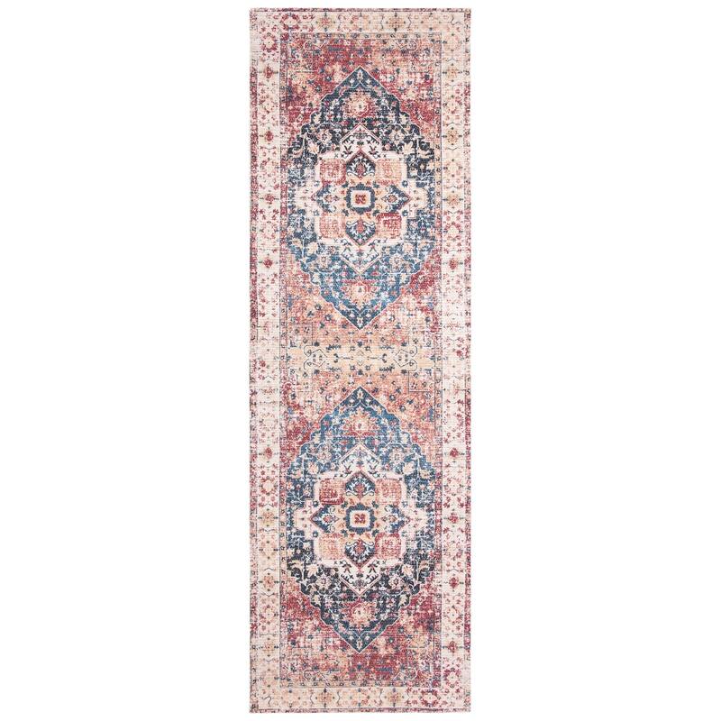 SAFAVIEH Handmade Saffron Karley Traditional Tribal Ivory/Rust Cotton Rug