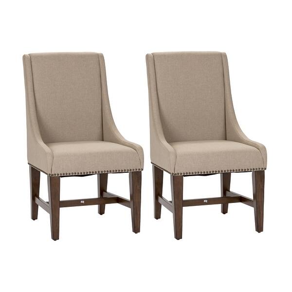 Shop Armand Antique Brownstone Upholstered Dining Chair Set Of 2 On Sale Overstock 11324740