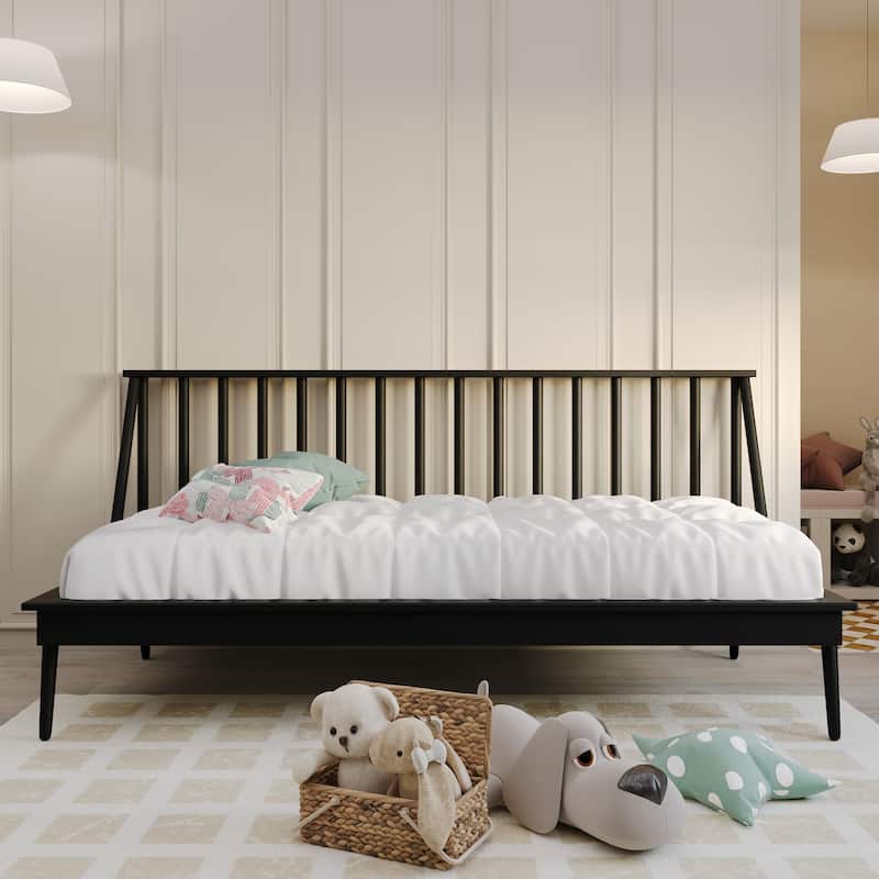 CraftPorch Vintage Wooden Twin Size Daybed - Black