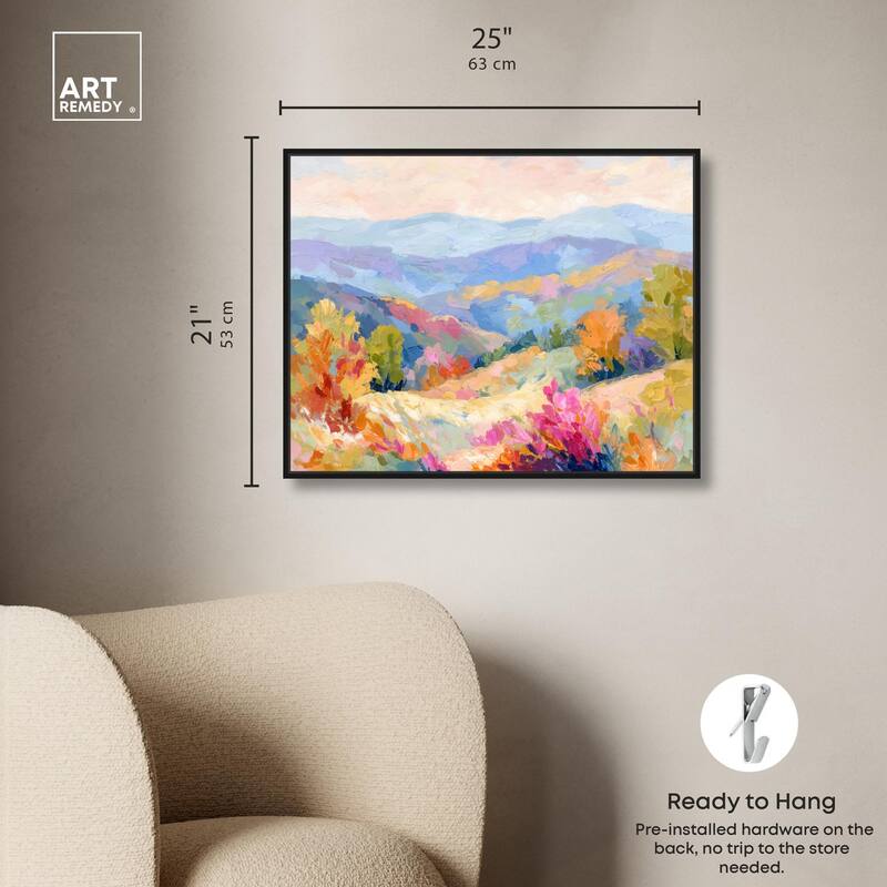 Colorful Valley II Canvas by Art Remedy
