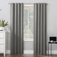 preview thumbnail 51 of 79, Sun Zero Cyrus Thermal Total Blackout Back Tab Curtain Panel, Single Panel 40" x 63" - Gray