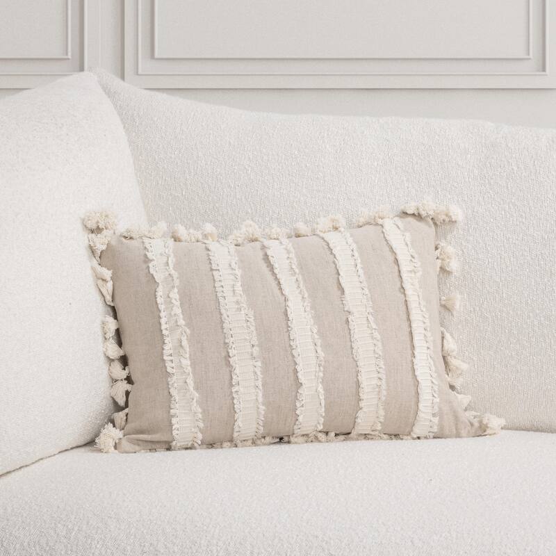 Villa by Classic Home Edisto Linen Blend Throw Pillow - 14X20