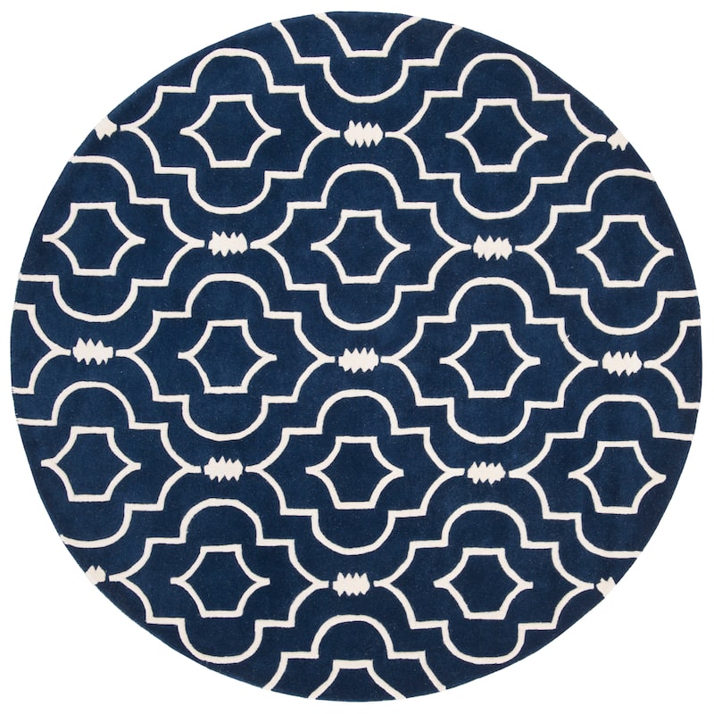 SAFAVIEH Handmade Chatham Cvetka Modern Moroccan Wool Rug