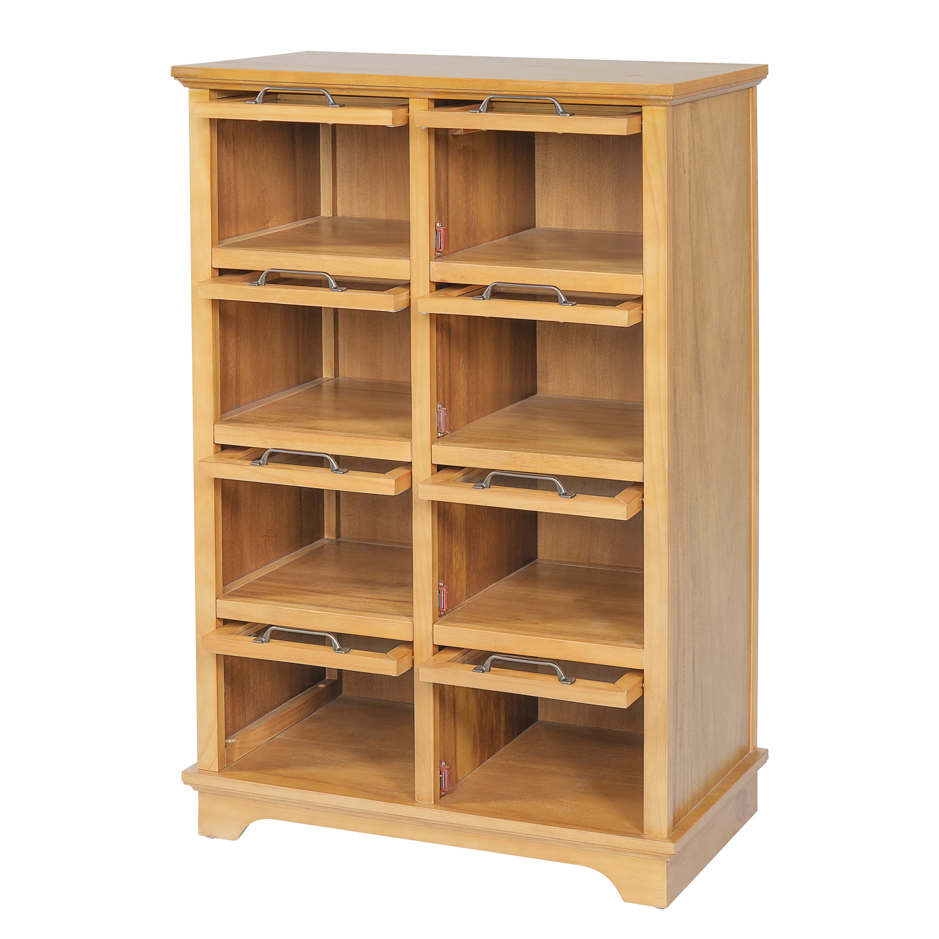 Christopher Knight Home - Modern Rubberwood Storage Cabinet with 8