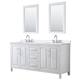 Option White / White Quartz Top / Polished Chrome