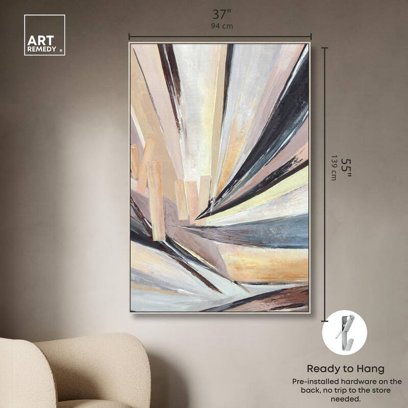 Balancing Lines I Canvas by Art Remedy