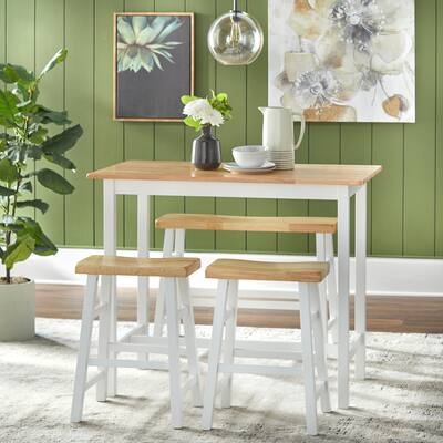 Simple Living Galena Farmhouse 4-piece Counter Height Dining Set