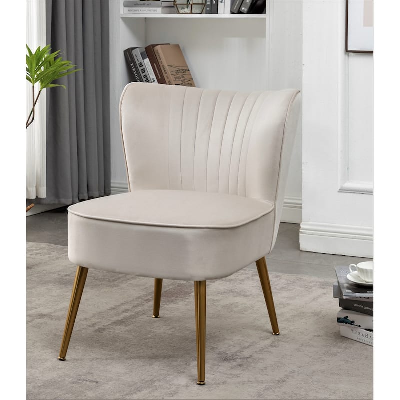 Sauter 23.2" Wide Mid-Century Modern Microfiber Accent Chair