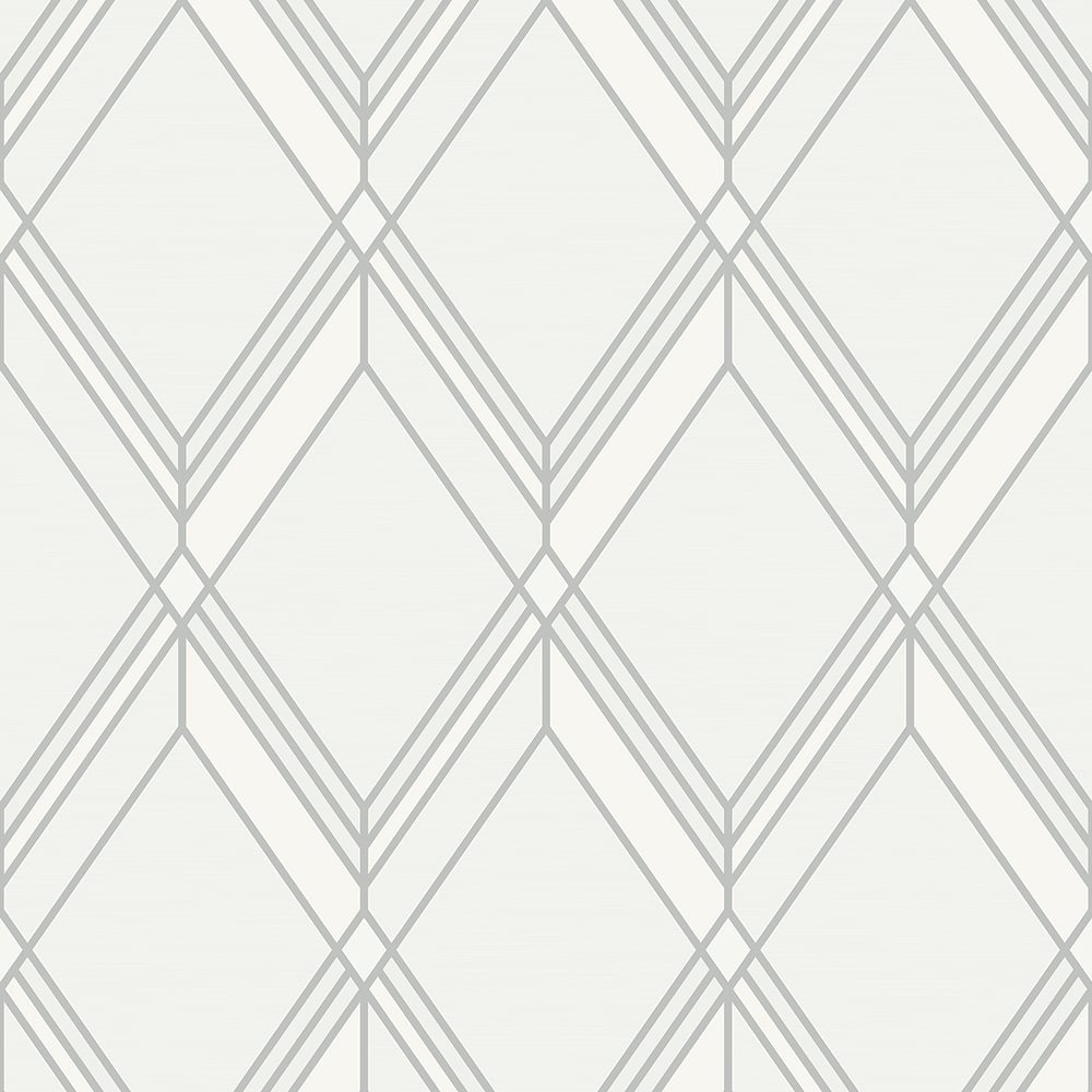 Seabrook Designs Brooklyn Diamond Nonwoven Unpasted Wallpaper