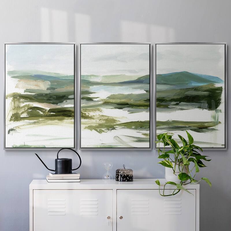 Marsh Sketch I - Multi Piece Framed Canvas