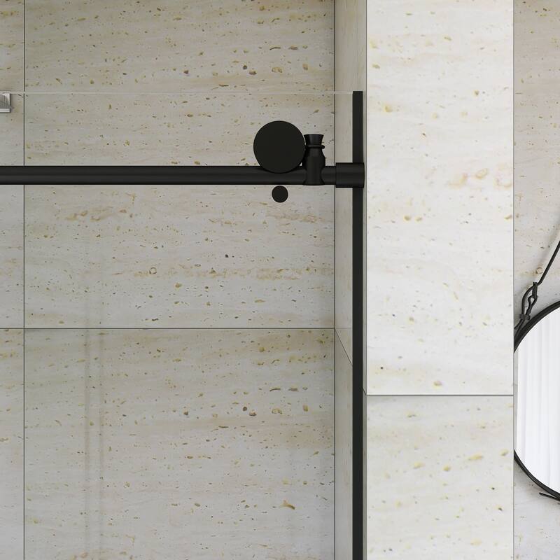 60" x 76" Sliding Frameless Shower Door - 60'' x 0.31'' x 76''