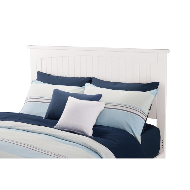 Nantucket Full Platform Bed with Footboard and Twin Trundle