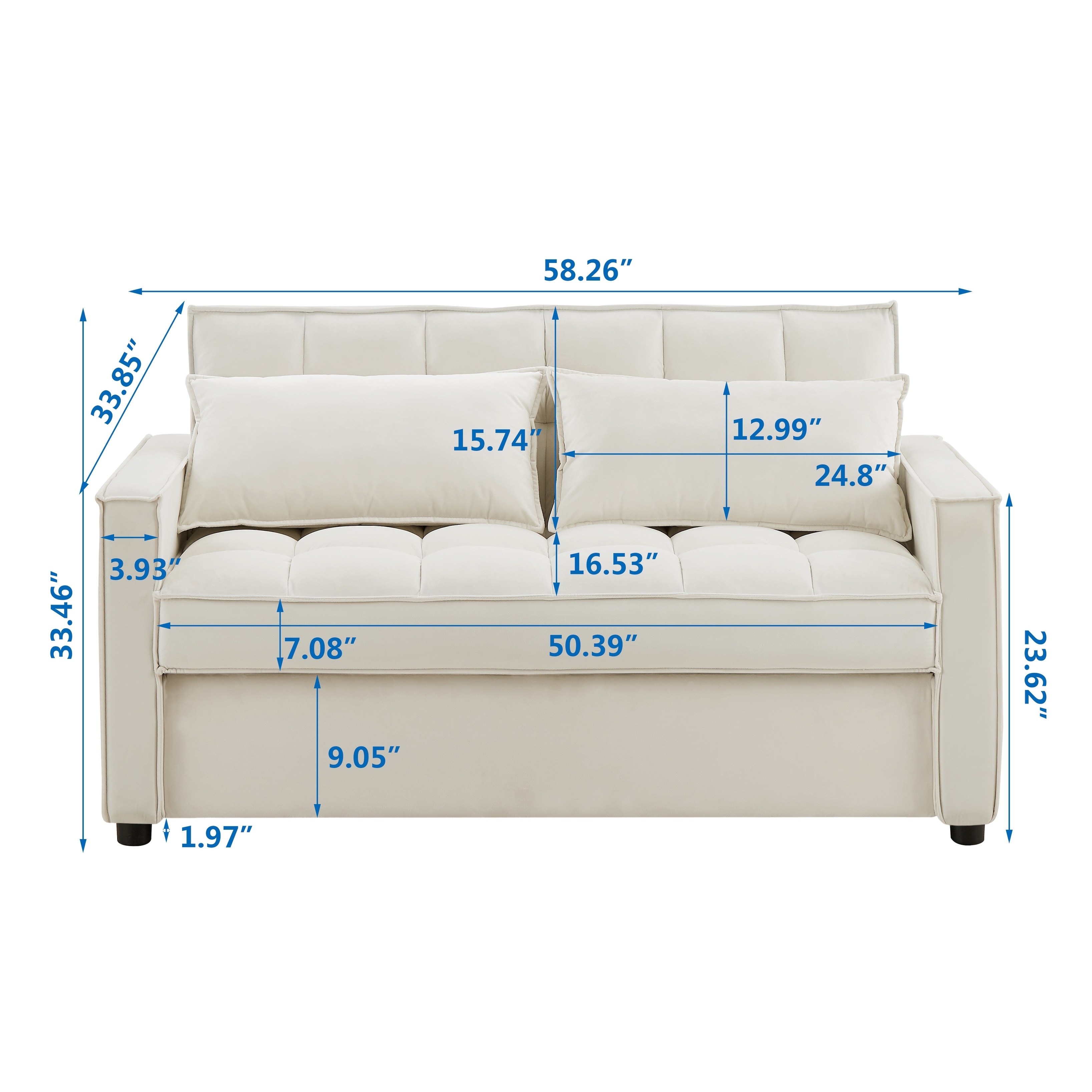 Cheap 2 2025 seater sofa bed