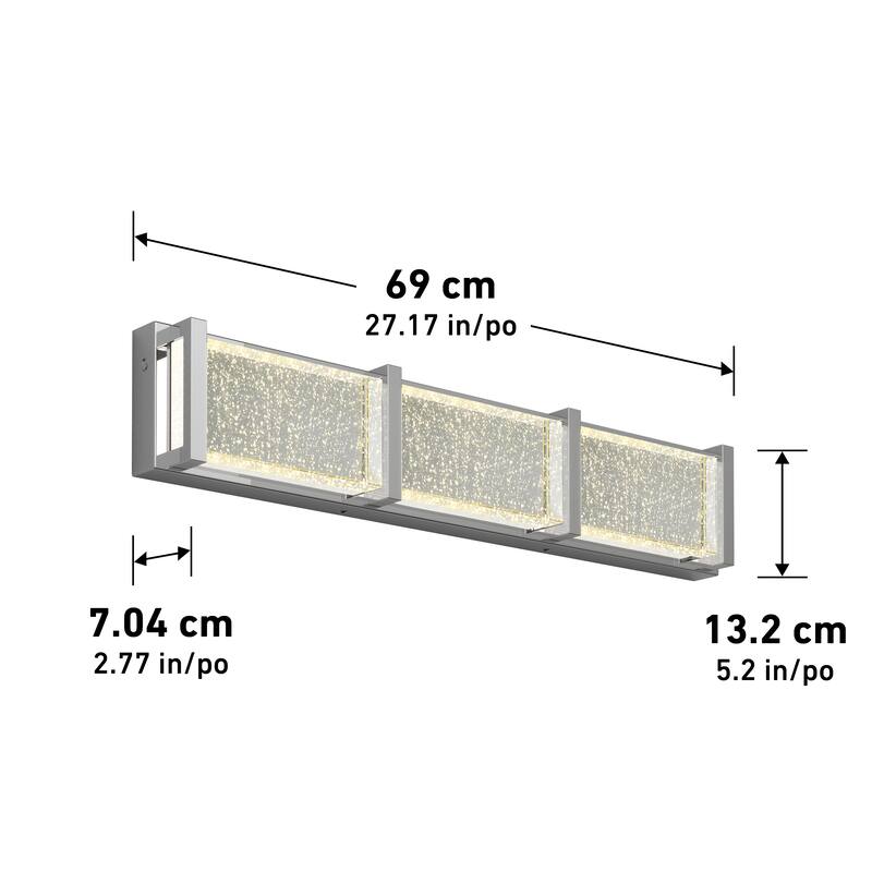 Artika Subway Essence Bathroom Vanity with 3CCT, Chrome