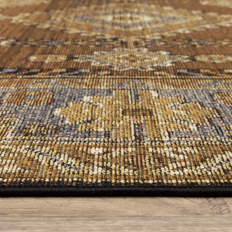 Style Haven Nova Faded Nomadic Brown/ Grey Area Rug