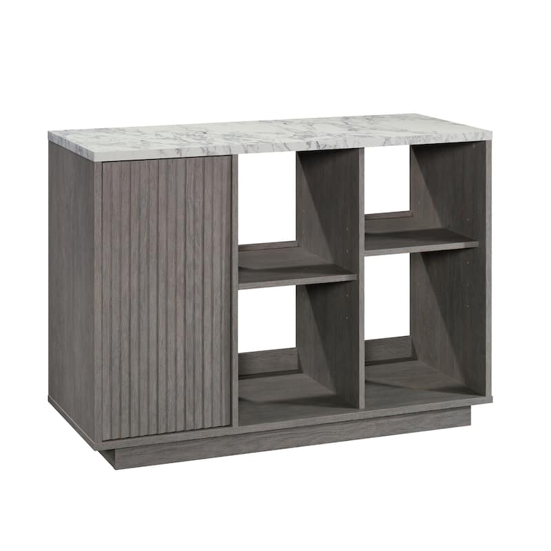 Wood Accent Storage Cabinet with Adjustable Shelves, Gray - 47.17"W x 19.45"D x 33.54"H