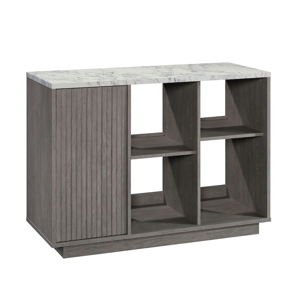 Wood Accent Storage Cabinet with Adjustable Shelves, Gray - 47.17"W x 19.45"D x 33.54"H
