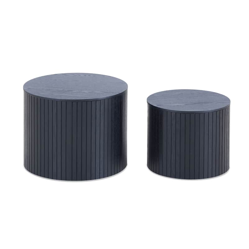 Nested Table Set 2 Pieces End Table Coffee Table Bedside Table