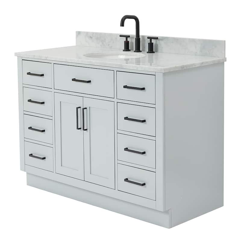Ariel T049SCW2OVO Hepburn 49" Free Standing Single Basin Vanity Set