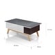 preview thumbnail 6 of 21, Furniture of America Yini Mid-century Modern 47-inch 1-shelf Coffee Table