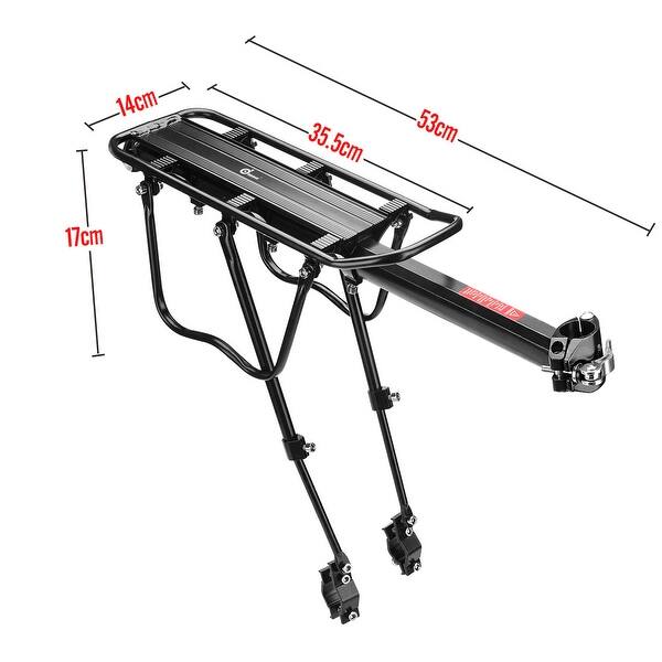 Shop Odoland 110 Lbs Capacity Adjustable Rear Bike Rack Carrier