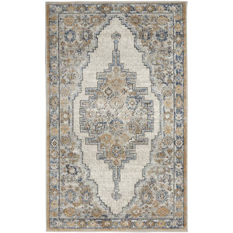 HomeRoots Oriental Traditional Rectangle Area Rug - 3' X 5'