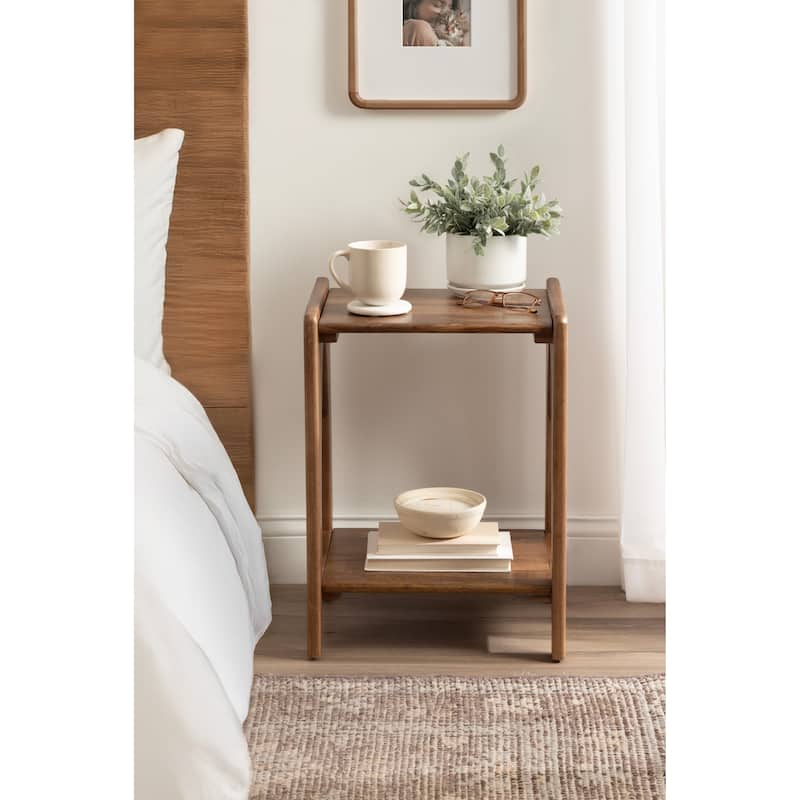 Kate and Laurel Aarstad Wood Side Table - 16x14x22