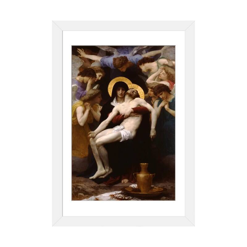 iCanvas "Pieta 1876" by William-Adolphe Bouguereau - White - 24x16x1